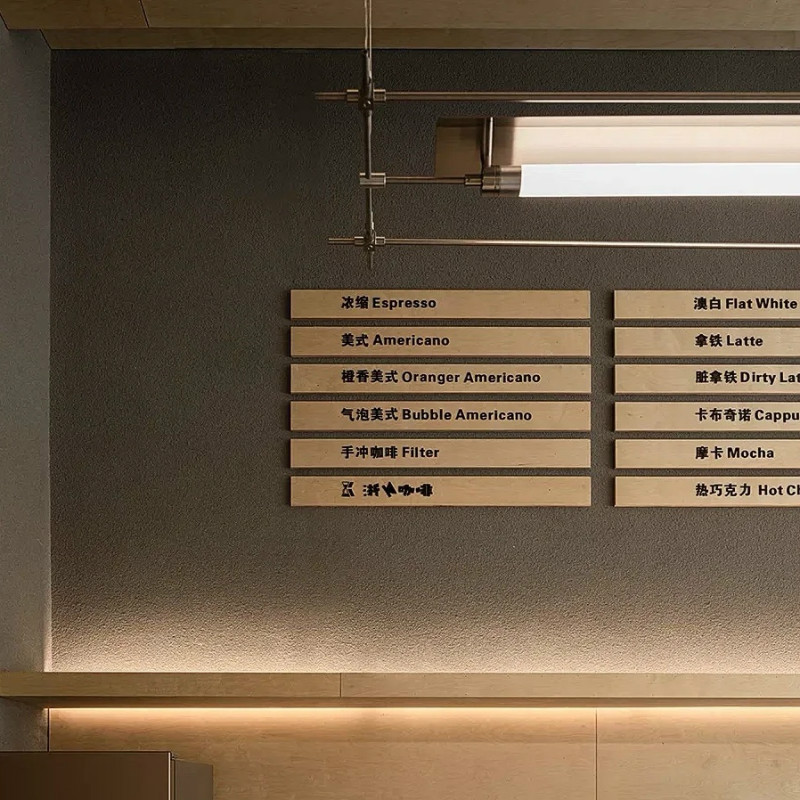 Diseñador Cai Lichao lámpara de restaurante minimalista creativo estudio bar cafeteria cajero Lámpara Maza de recepción