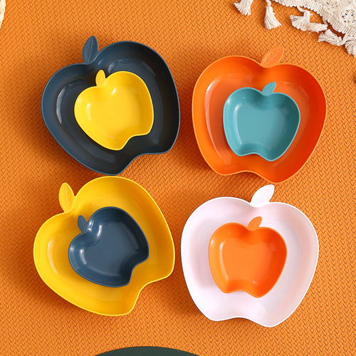 New style fruit snack small eatery bone spatula plate set home dining table waste tray food grade small dish