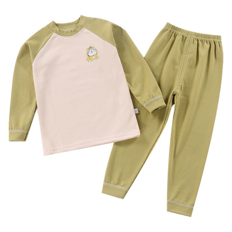 Nuevos niños cálido traje de terciopelo Niños Niñas bebé homewear pijamas medio y grande ropa de otoño para niños pantalones largos ropa para niños