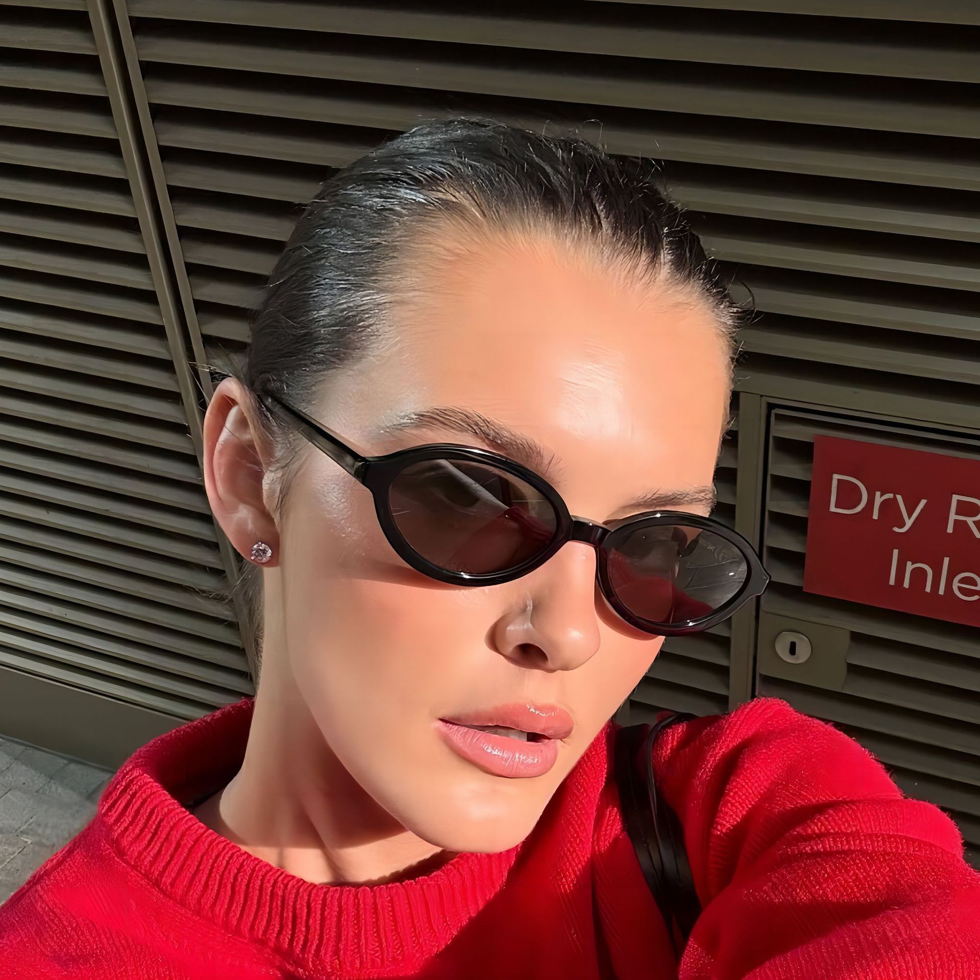 45g Weight Full Frame Glasses Structure Sunglasses Classification PC, UV400 Protection Lens Material Oval Frame Glasses Style Holiday, Travel Occasion Solid Color Pattern All Seasons Season Women's Gender Classic Style, Commute Style Classic Style Commute Solid Color PC UV400 Protection Oval Frame Full Frame Women's Sunglasses 2