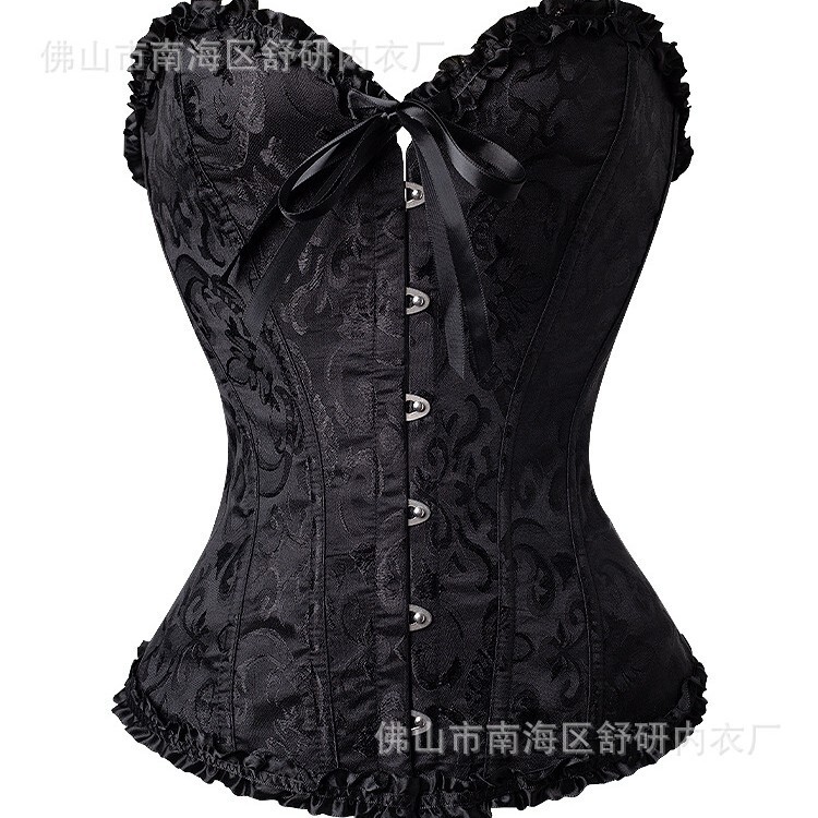 Cross-Border Court-Style Shapewear Source Factory: Floral Fishbone Corset Waist-Cinching and Tummy-Tucking Corset Cross-Border Court-Style Shapewear Source Factory: Floral Fishbone Corset Waist-Cinching and Tummy-Tucking Corset