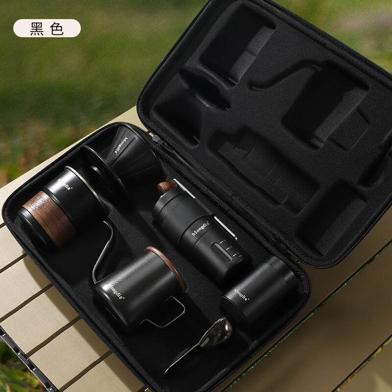 Hand Brewed Coffee Pot Set Outdoor Travel Camping Coffee Equipment Portable Coffee Machine Tool Gift Box