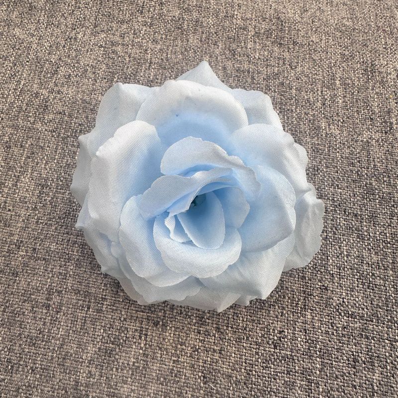 仿真花8cm玫瑰花头簪花插花摄影道具工艺品花环装饰假花厂家现货|undefined