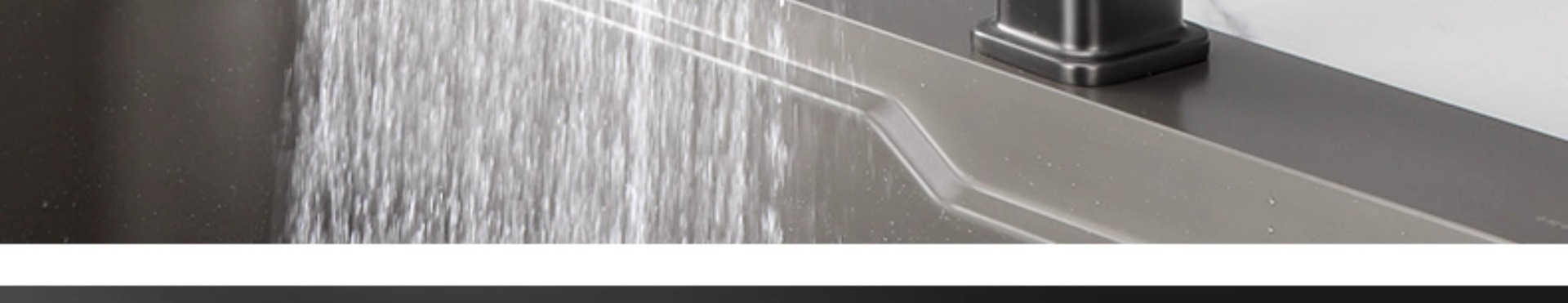 All-copper flying rain digital display pull-out gun ash vegetable basin faucet, cold and hot water shower head, telescopic multi-functional mixed faucet details Picture