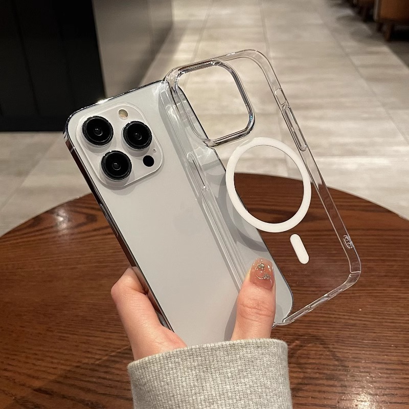 Apple 17 携帯電話ケース磁気吸引 16promax アクリル 15 透明 13 黄変しない iphone14 卸売に適しています。|undefined
