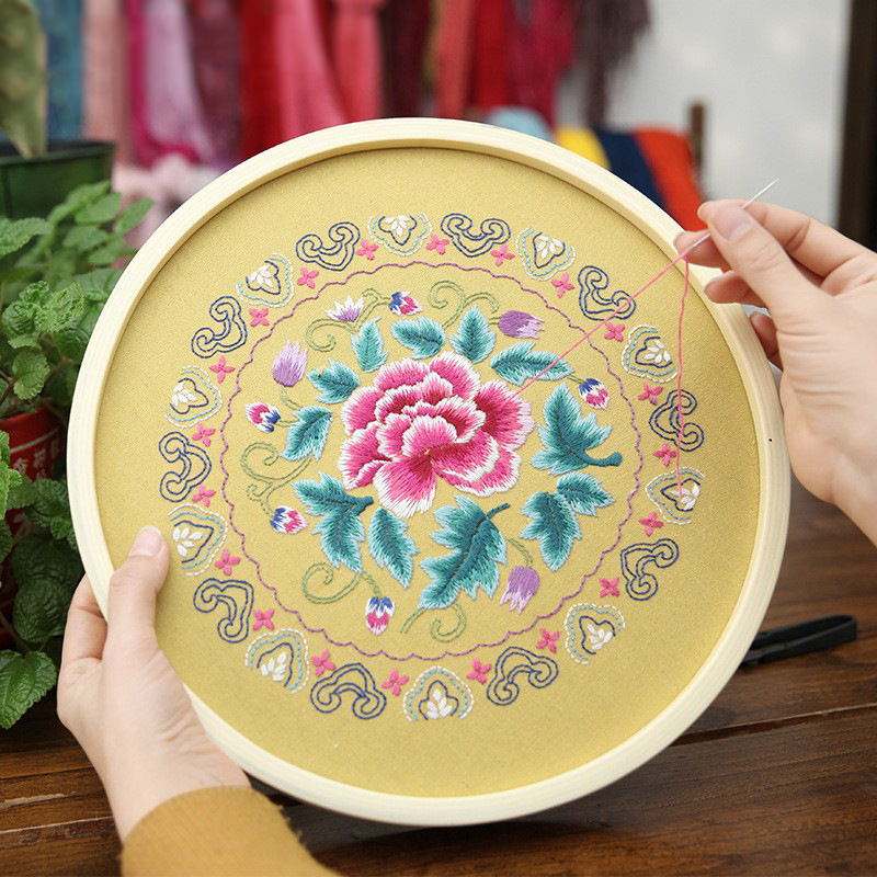 Bordado de dedo DIY paquete de material Lu Bordado mujeres embarazadas bordado colgando pintura punto de cruz Diamante pintura paquete de material de pintura