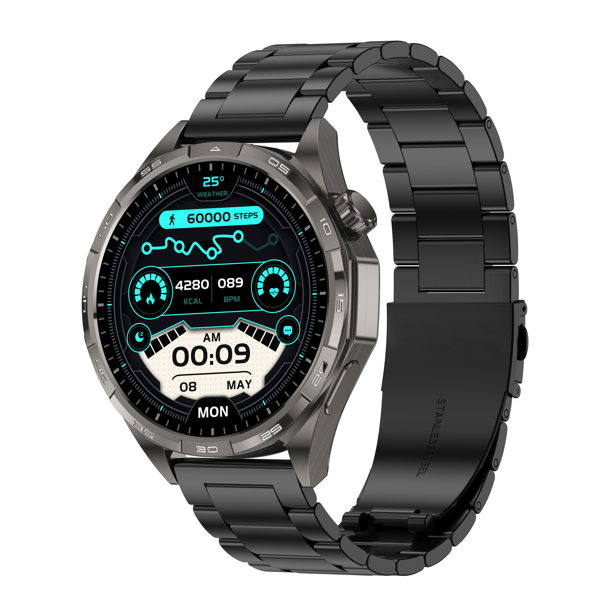 Watch6 Pro Smart Watch Men's Bluetooth Call 1.5Inch Full Touch Heart Rate Blood Oxygen Monitoring Sedentary Reminder