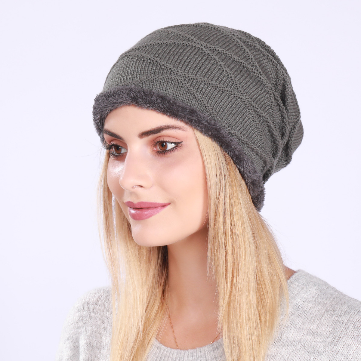 Knitted Beanie Hat For Men And Women Wool Warm Winter Hat_voghion.com