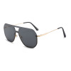 Fashionable universal metal sunglasses suitable for men and women, wholesale, European style