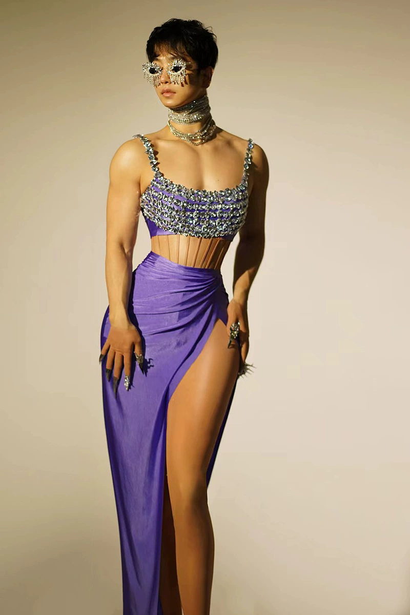 Long sleeveless dress (Vans), European style, fitted waist, multi‑color sizes S–XL