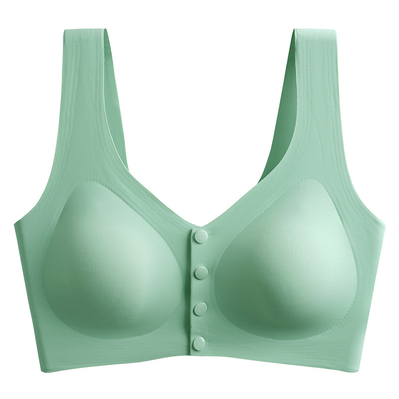 Nursing Bra summer wireless one-piece maternity underwear pregnant women's one-piece Ice Silk comfortable bra thin