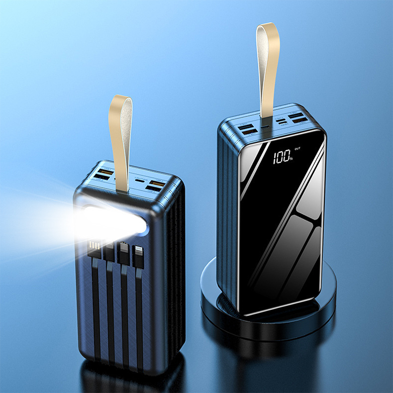 Mirror black belt lanyard cable