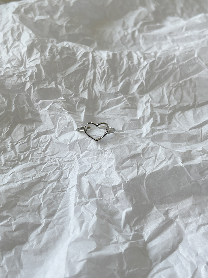 Simple Style Heart Shape Copper Rings 1 Piece