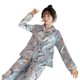 Ice Silk Spring and Autumn Pajamas Women's Long-sleeved Thin Sweet Summer Women's Silk Large Size Loose Loose Home Suit