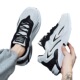 Summer Breathable Men's Shoes 2024 New Sport Running White Shoes Mesh Casual Little White Dad Mesh Shoes Putian Trendy Shoes