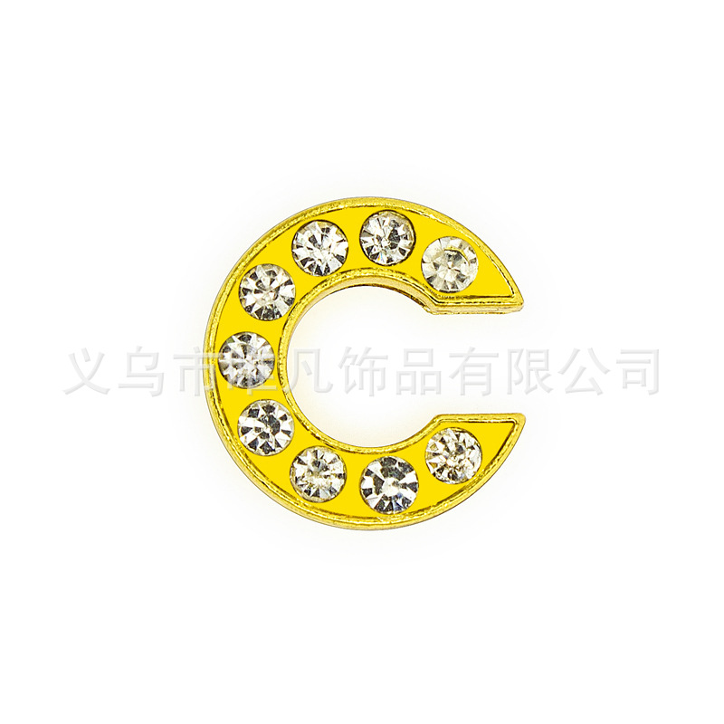 Gold diamond letter-c