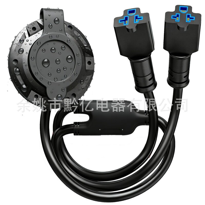 Heavy-Duty 20A 125V Ac Port Plug with Dual 5-in-1 T-Type Blade Adapter 12Awg Heavy-Duty 20A 125V Ac Port Plug with Dual 5-in-1 T-Type Blade Adapter 12Awg