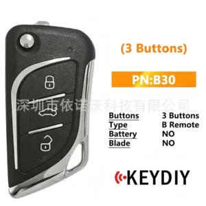 KEYDIY B30 KD sub-controller, a 3-button universal car remote key, for cross-border and international markets