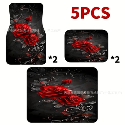 Universal Foot Pad: dirty car mats trunk mat - car-five-piece-set-11-five-piece-set-33x4444x68cmx2-and-75100cmx1