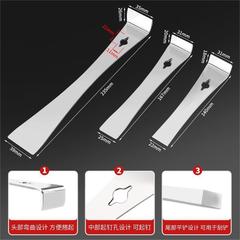 Wooden door installation crowbar beehive scraper woodworking nail scraper full set floor installation stainless steel scraper enlarged
