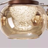 Люстра для гостиной, ретро стеклянный светильник для спальни, французский стиль, премиум класс