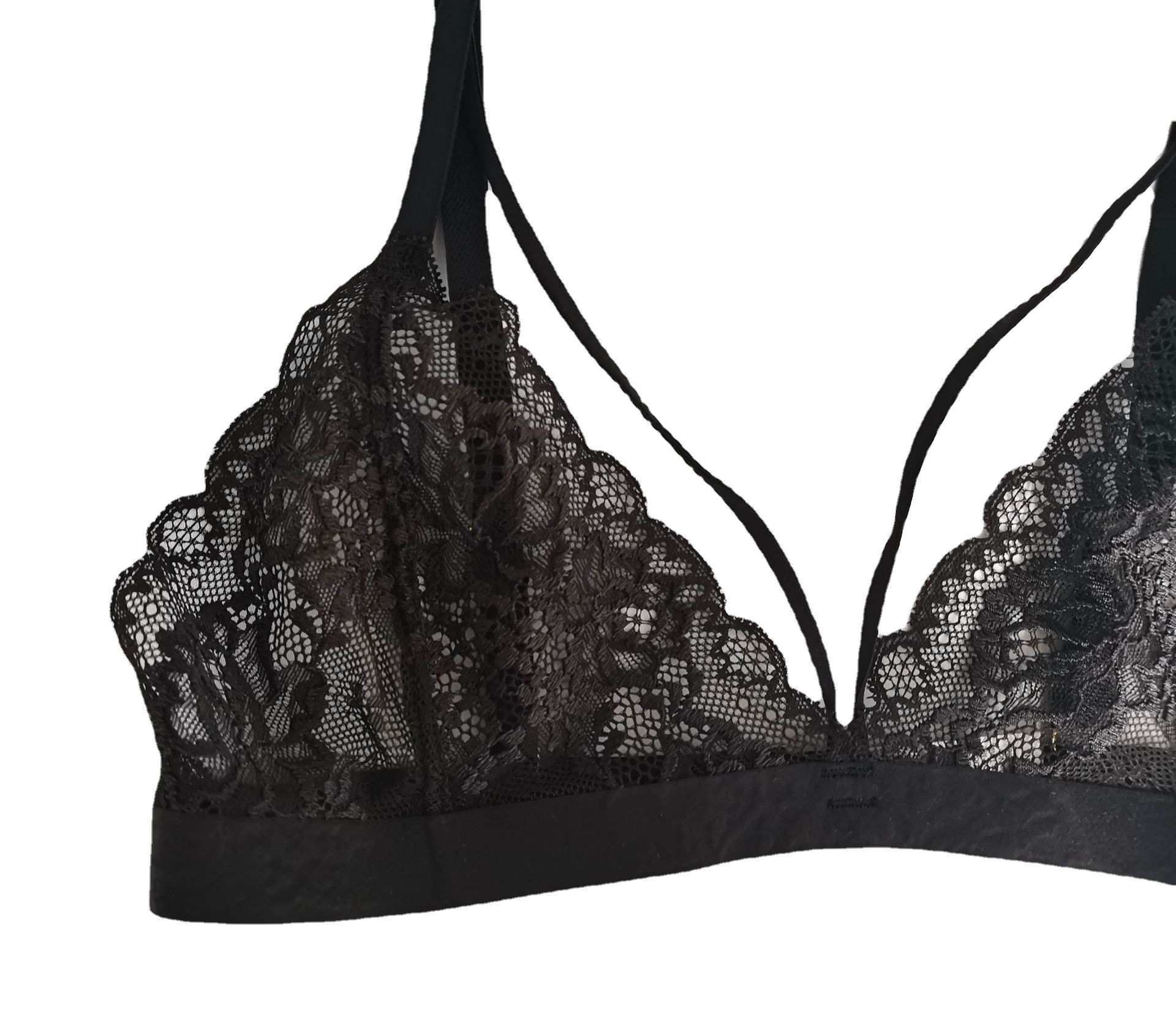 蕾絲內(nèi)衣鏤空透視性感文胸薄款bras無鋼圈法式內(nèi)衣女批發(fā)定制外貿(mào)