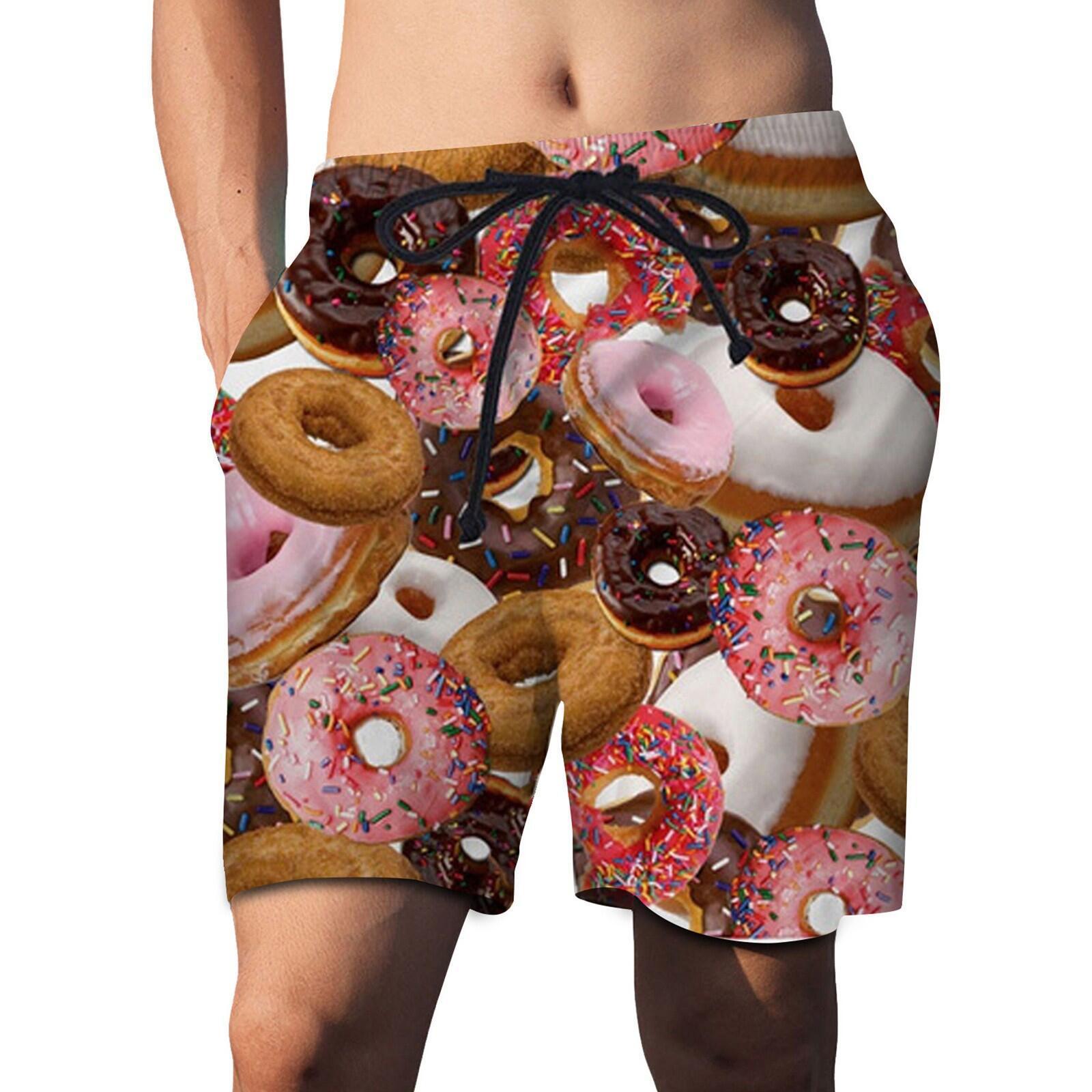 Mais vendidos calças retas com impressão digital de letras 3D, moda praia, shorts casuais masculinos de verão_voghion.com