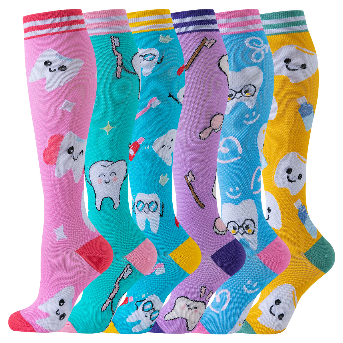Calcetines elásticos, calcetines de compresión, calcetines para pantorrillas, calcetines deportivos, calcetines de compresión deportivos para correr para hombres y mujeres