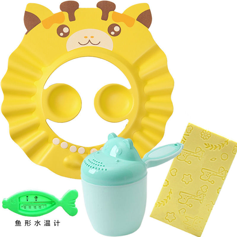 만화-바위 노란색 (귀 보호) + 3 피스 세트