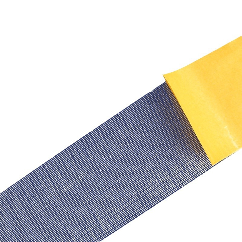 Cinta de tela hecha a mano transparente resistente a altas temperaturas a prueba de agua Malla de doble cara sin costura de alta viscosidad alfombra de goma