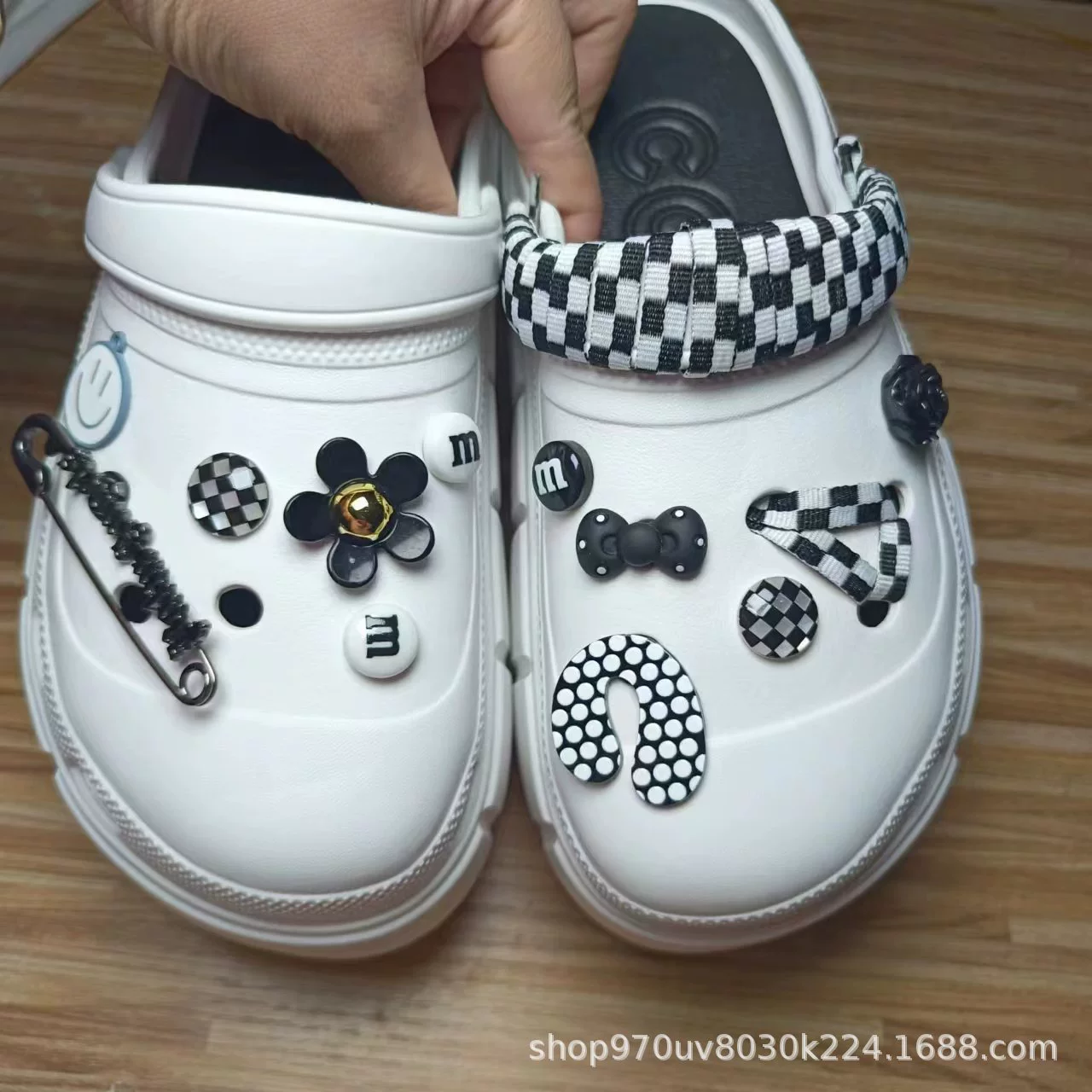 Внешняя торговля взрывы отверстие обувь Пряжка для обуви аксессуары для шнурков Завод прямой мультфильм цветок обуви декоративный цветок обуви верх