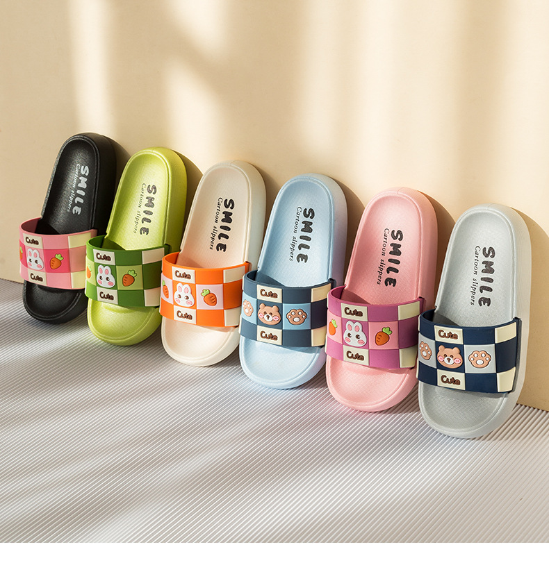 Piger Sommer Komfortable Hjemmesko Tegneserie Soft Sole Sandaler Kanin Børn Hjemmesko hjemmesko_voghion.com