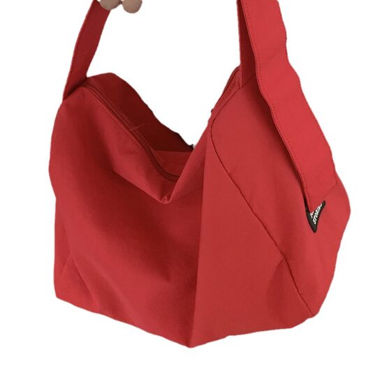 College Style Casual Canvas Bag Women's 2024 New Style Simple Tote Bag All-match Large Capacity Crossbody Bag Pillow Bag