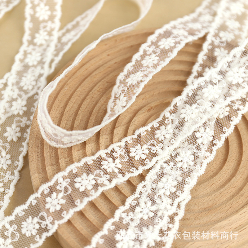 2cm Wide Embroidered Lace Lace Packaging Ribbon DIY Bow Hair Accessories Han Dynasty Lolita Clothing Edge Decorative Accessories