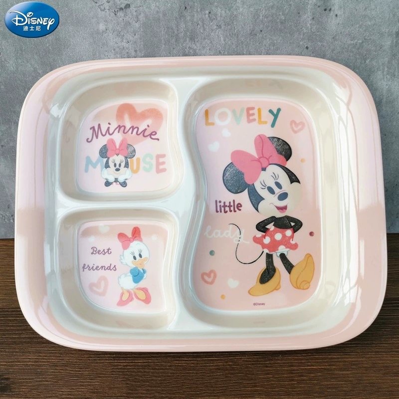 Disney, tableware for feeding, cartoon children's shatterproof dinner plate for food