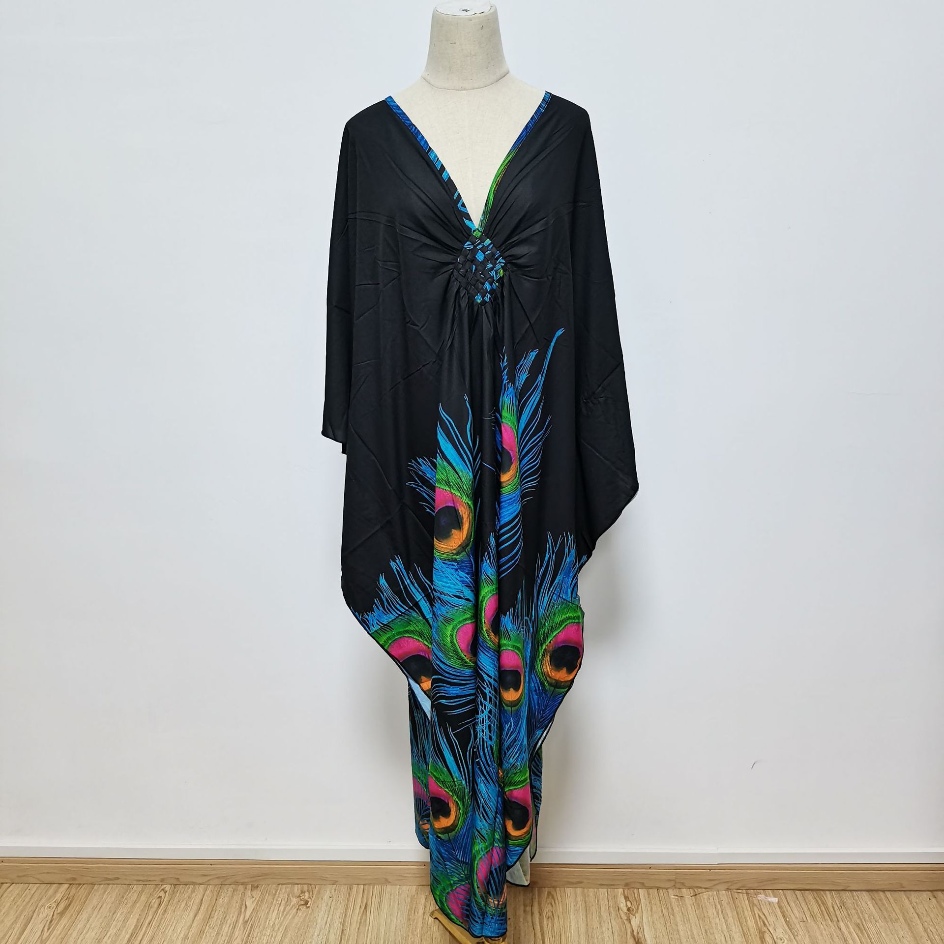 Europa y América nueva playa blusa suelta más tamaño traje de vacaciones bikini protección solar camisa traje de baño blusa exterior 5D195