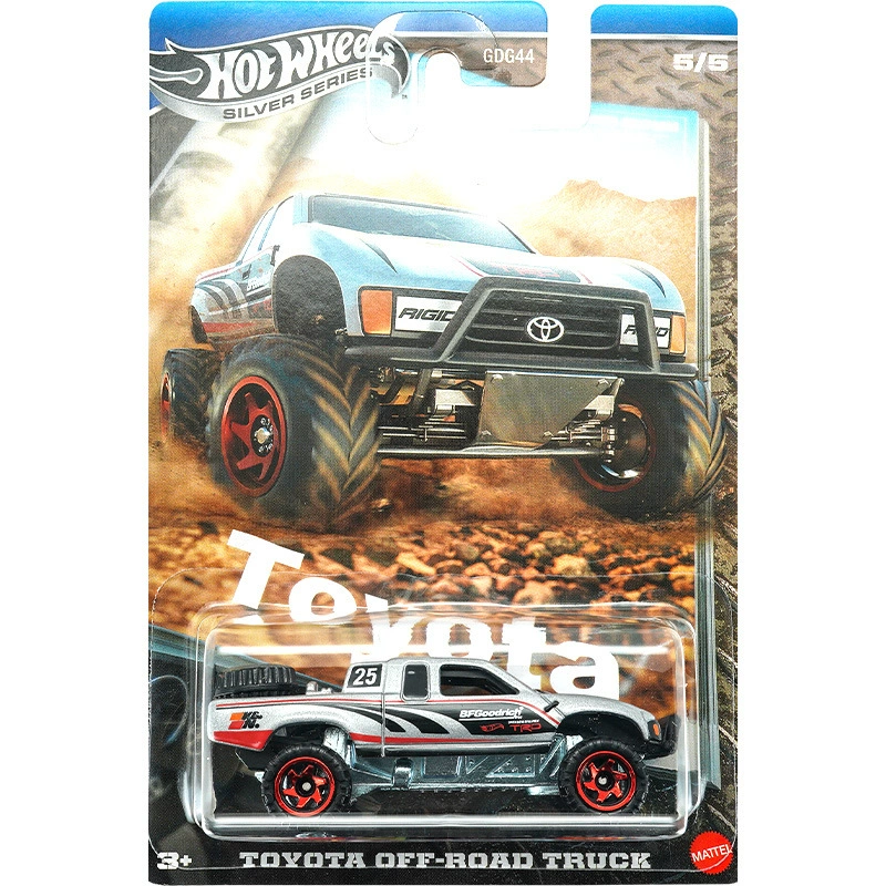 Машинка Hot Wheels Silver Gear Toyota внедорожник Tantra Tacoma Road Cruiser Land Cruiser Car Model GDG44
