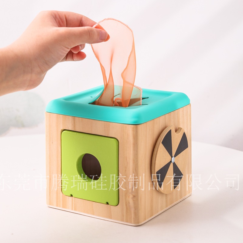Amazon Montessori Frühbildungsspielzeug Baby Holz Texturbox Puzzle Produktionsspielzeug Kindergehirnentwicklung Bausteinkiste