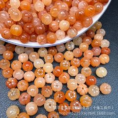 天然金糸玉蓮の花の小さなカボチャのビーズdiy散珠手作りのブレスレットの部品の材料は玉玉を配合します。