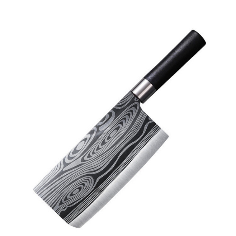 En stock cocina de cinco piezas de acero inoxidable cuchillo hogar patrón de acero cortador de hueso cuchillo de cocina cuchillo de pollo tijeras de hueso al por mayor