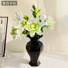 赛西新中式茉莉花摆件扭扭棒手工仿真花束节日礼物家居成品K122