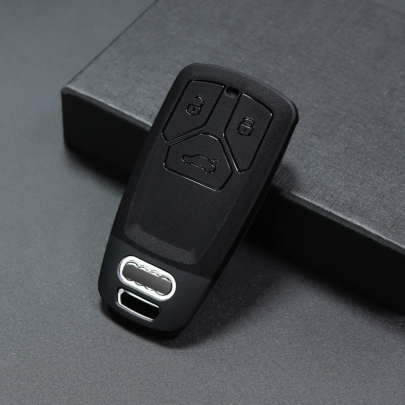 適用奧迪A4車鑰匙套a4l a3 a6l a8l q5l q3 q7tt全包黑武士套扣