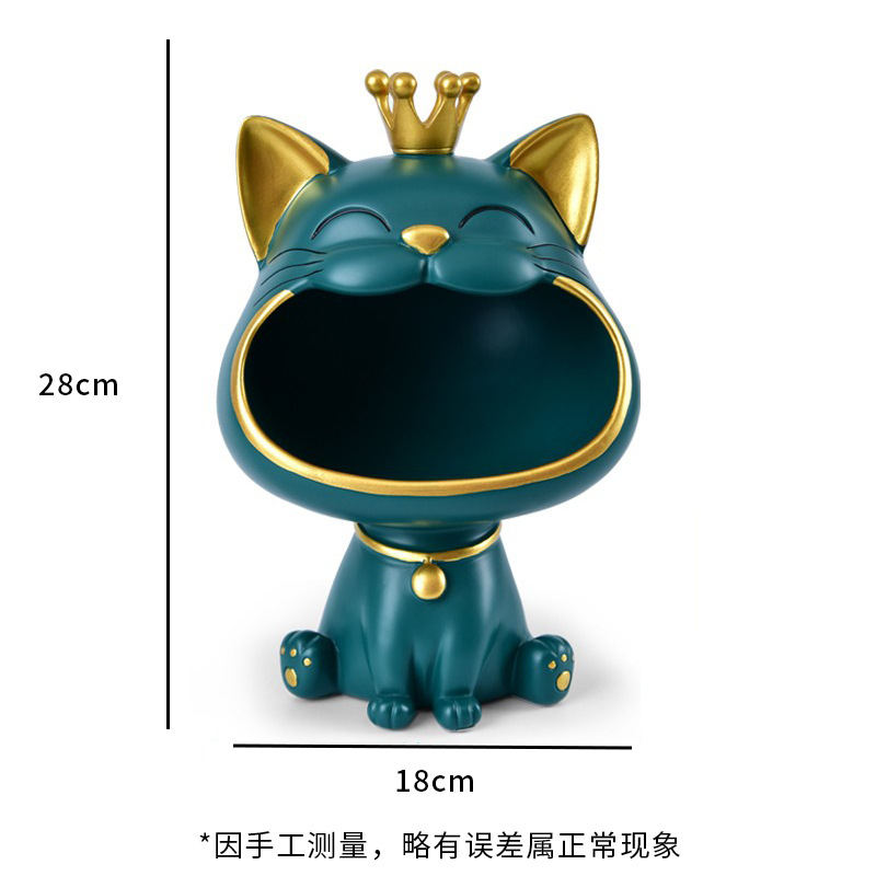 Big Mouth Cat Ornament [Blue]