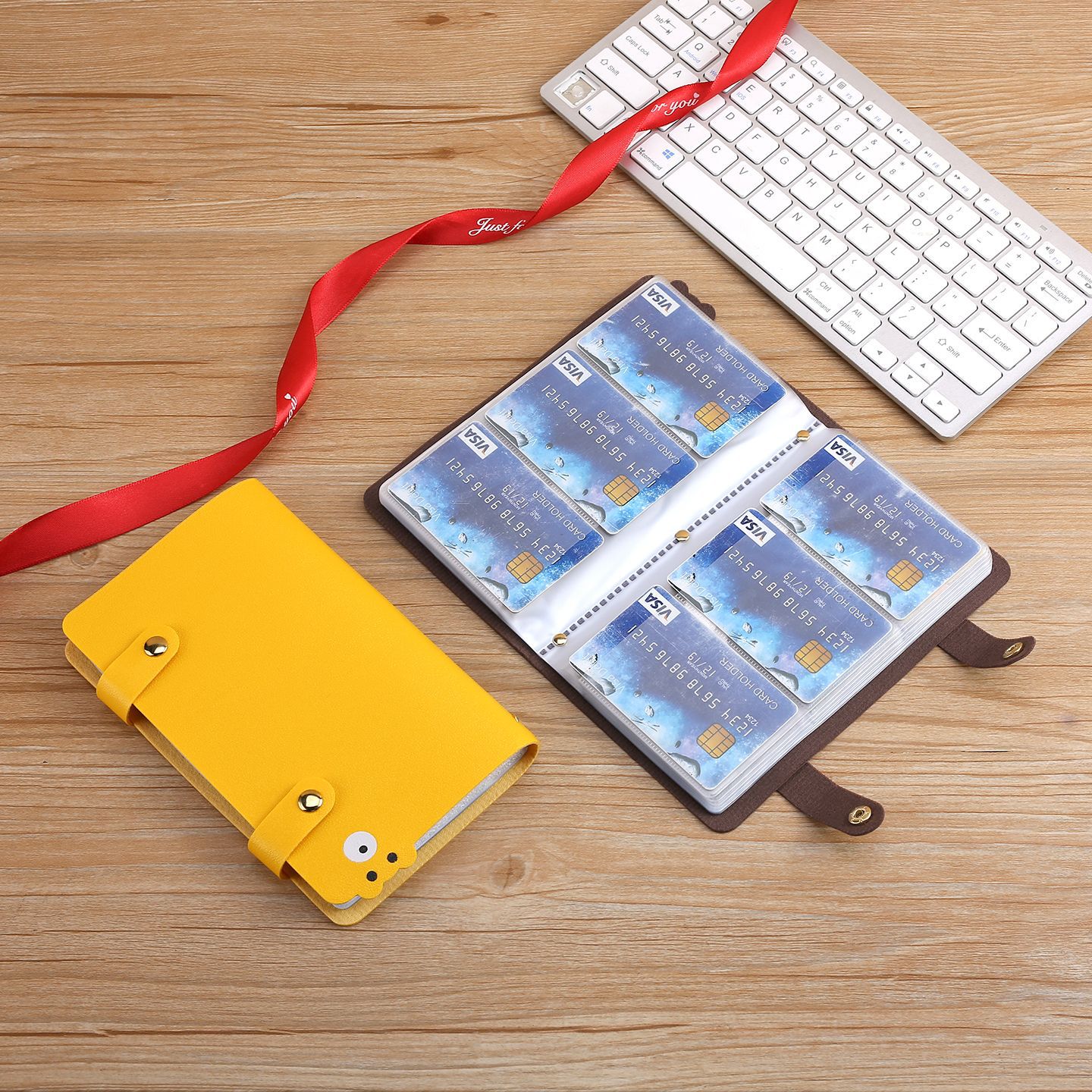 Transfronterizo spot anti-magnetizado tarjeta bancaria cubierta de protección multi-tarjeta PU bolsa de tarjetas de oso lindo bolsa de tarjetas