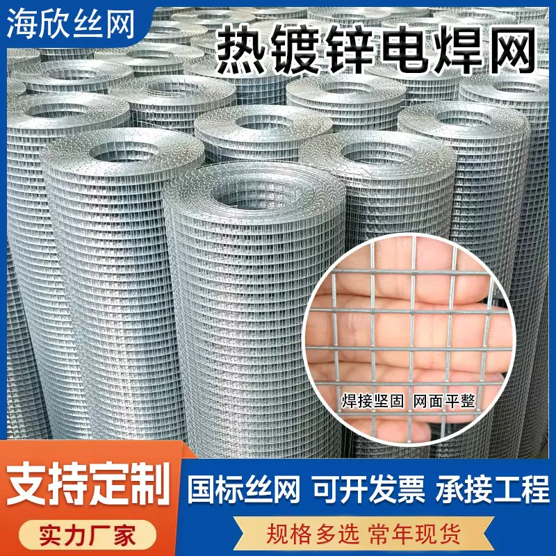 热镀锌电焊网铁丝网工地抹灰钢丝网批发焊接网外墙保温铁丝网厂家