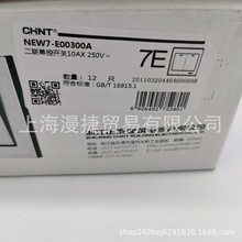 正泰双联单开关 NEW7-E00300A 10A 250V库存现货 批发价格