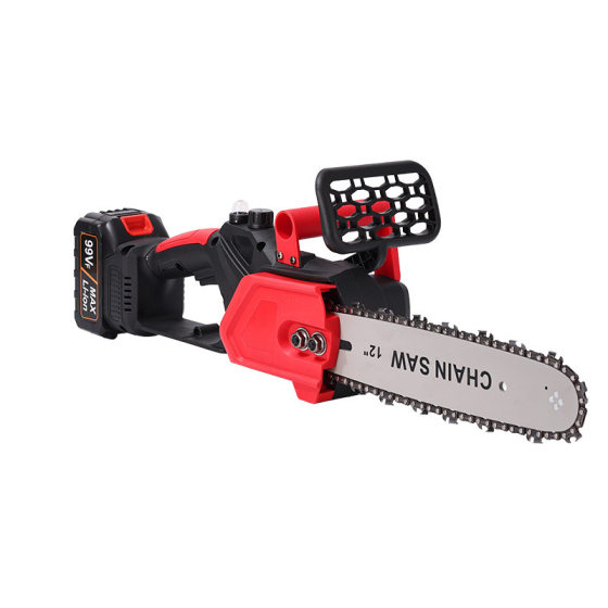 Cross-Border New 12inch Handheld High-Power Electric Chainsaw Household Rechargeable Electric Chain Saw Outdoor Electric Logging Saw