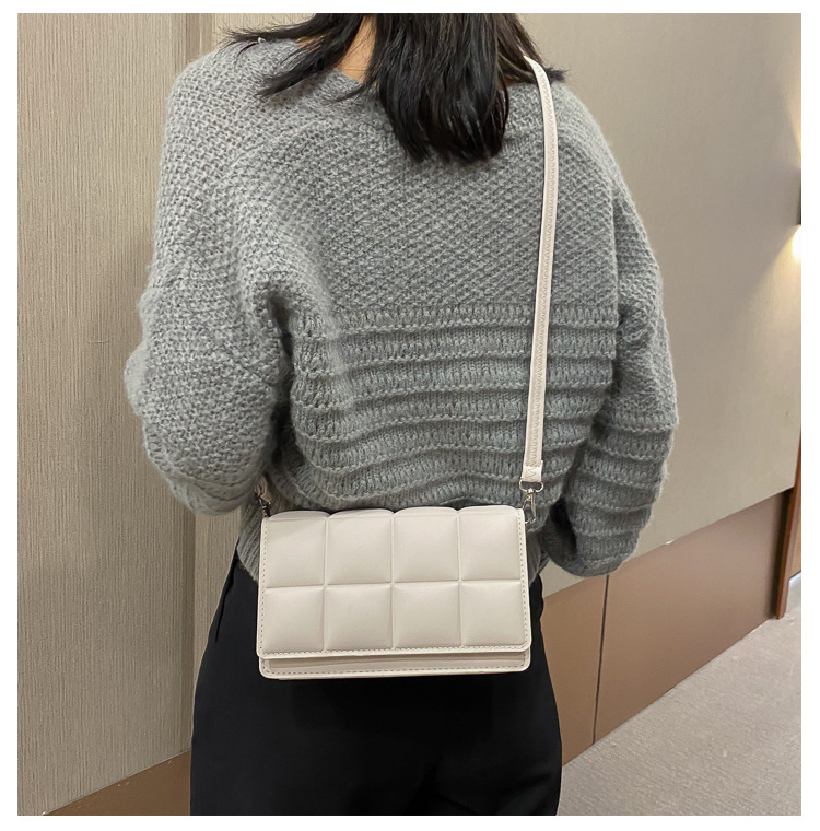 258g Weight Synthetic Leather Lining Material Flip Cover Closure Type Single Shoulder Strap Strap Type Crossbody Bag Bags Type Daily Occasion Women's Medium Pu Leather Solid Color Streetwear Square Flip Cover Crossbody Bag
