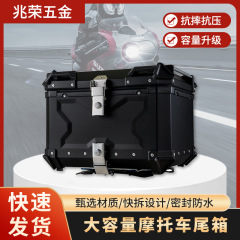 現55l/65l/80l/100l大容量アルミ合金オートバイテールボックス高級耐視取り外し可能平面