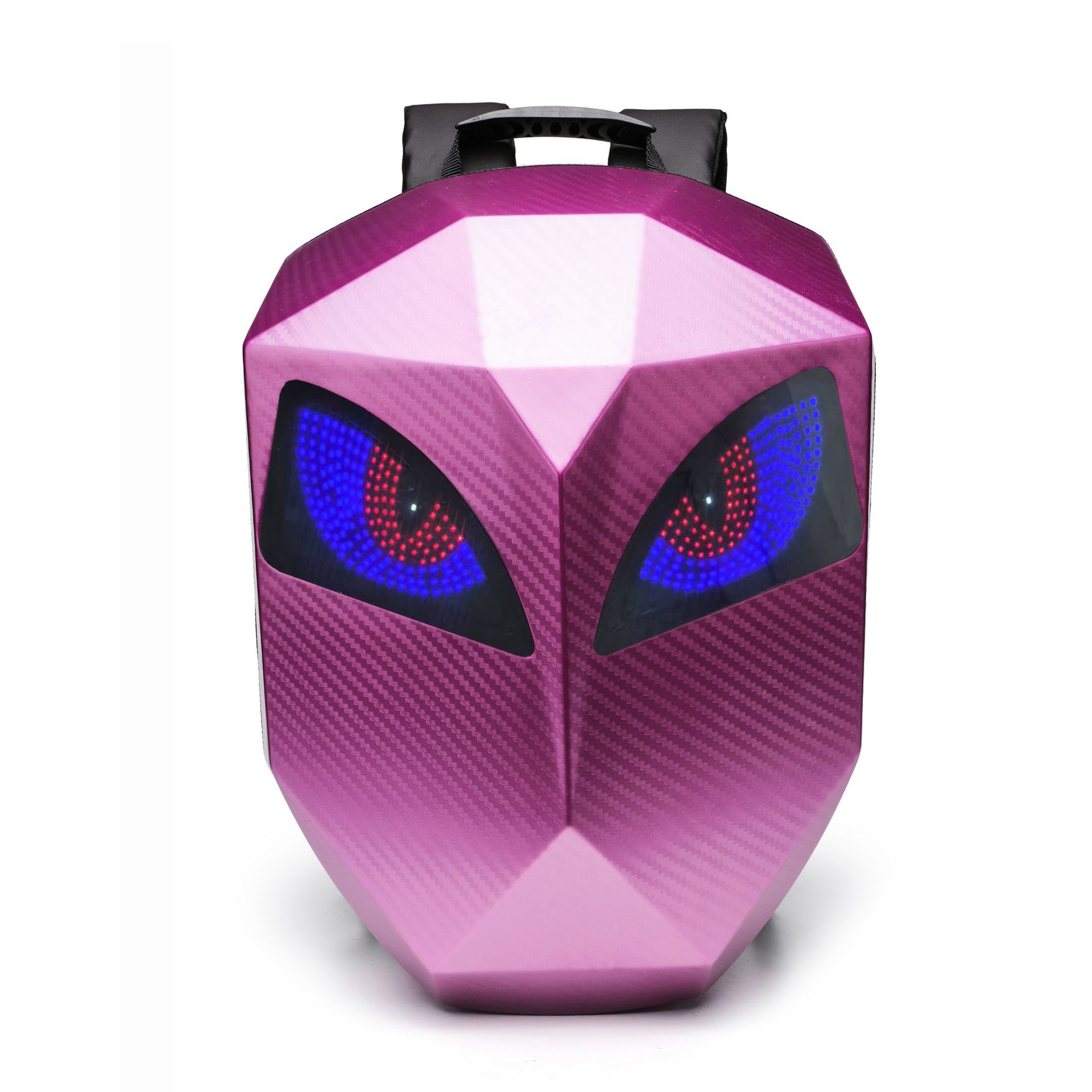 Mochila de casco de motocicleta, bolsa de seguridad de conducción, mochila de conducción luminosa LED, material de PC, carcasa elástica expandible